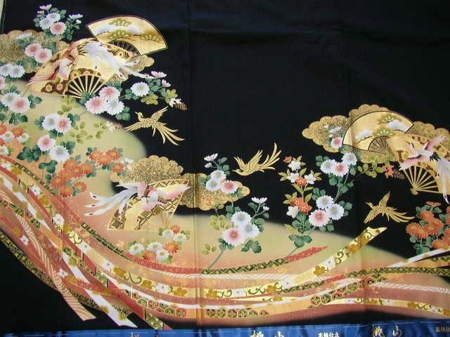 黒留袖レンタル7　（京友禅熨斗に孔雀）5
