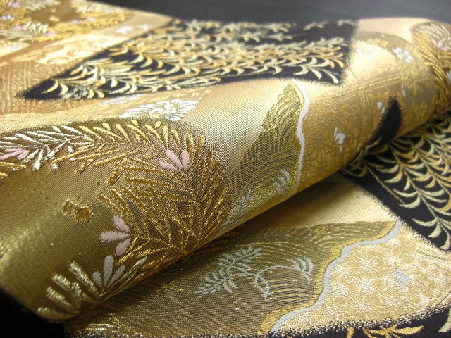 袋帯レンタル40　「西陣老舗織元　村田織物（株）謹製　若松蒔絵丸紋」5